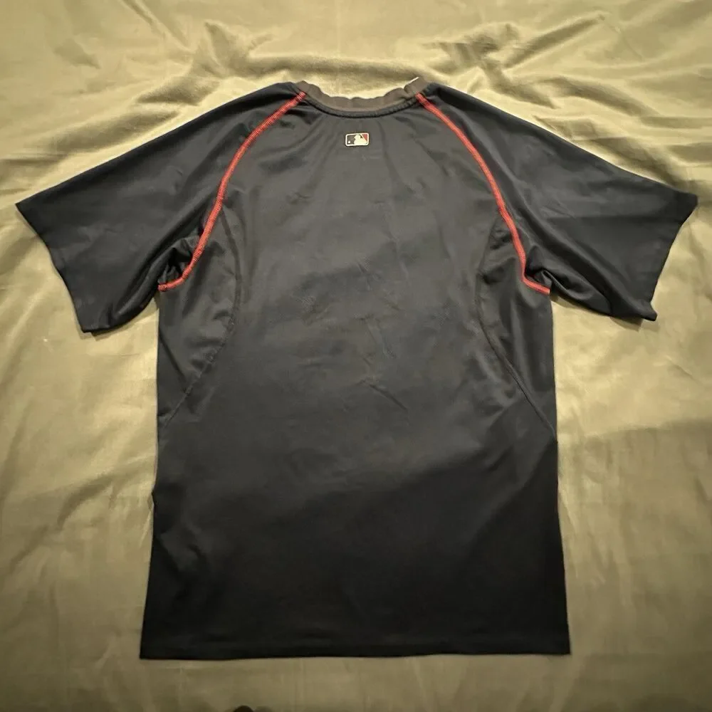 Nike Pro Combat Minnesota Twins Shirt Men's Large Fitted Navy Blue Performance